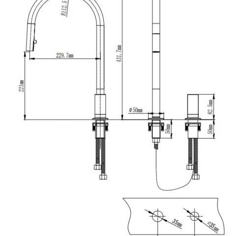 KITCHEN FAUCET DG-396QS