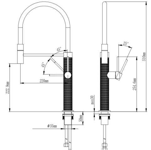 KITCHEN FAUCET DG-608QS