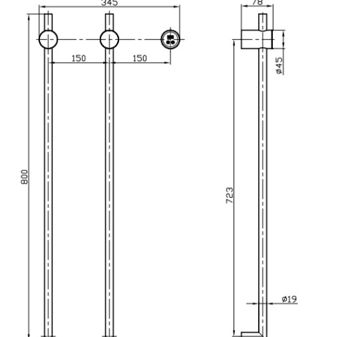 HEATED TOWEL RACK DS-024