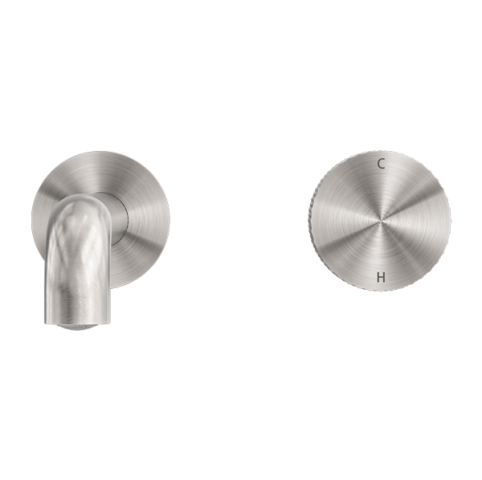 OPAL PROGRESSIVE WALL BASIN/BATH SET 185MM BRUSHED NICKEL