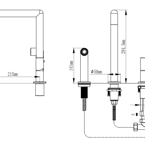 KITCHEN FAUCET DG-1267QS