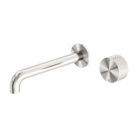 OPAL PROGRESSIVE WALL BASIN/BATH SET 185MM BRUSHED NICKEL